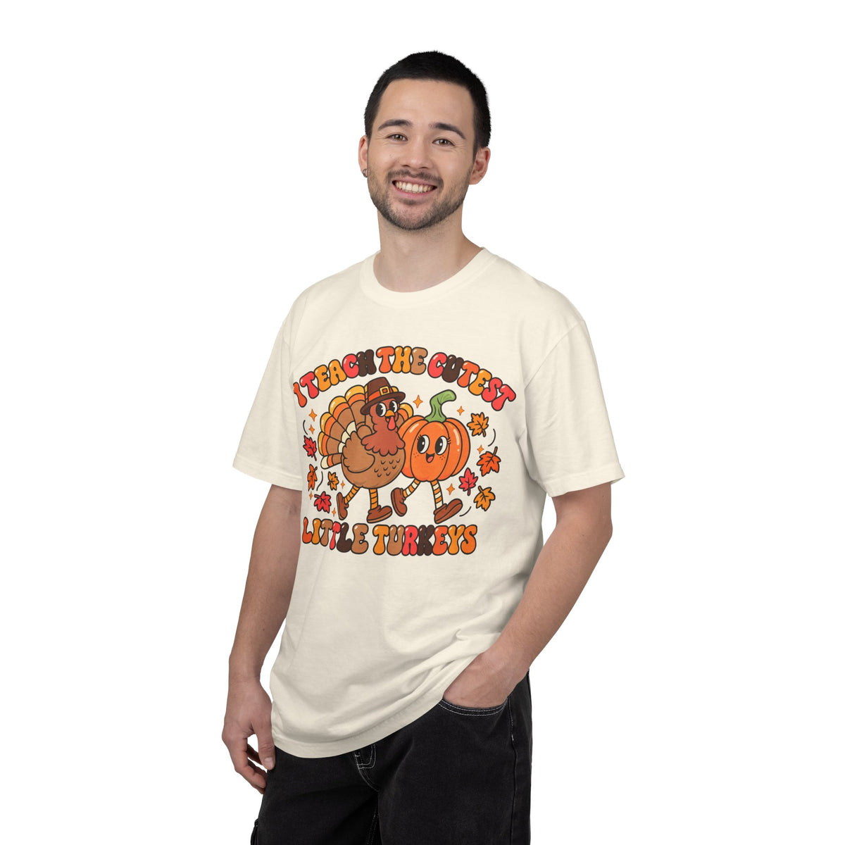 I Teach the Cutest Little Turkeys T-shirt | Thanksgiving Teacher Shirt