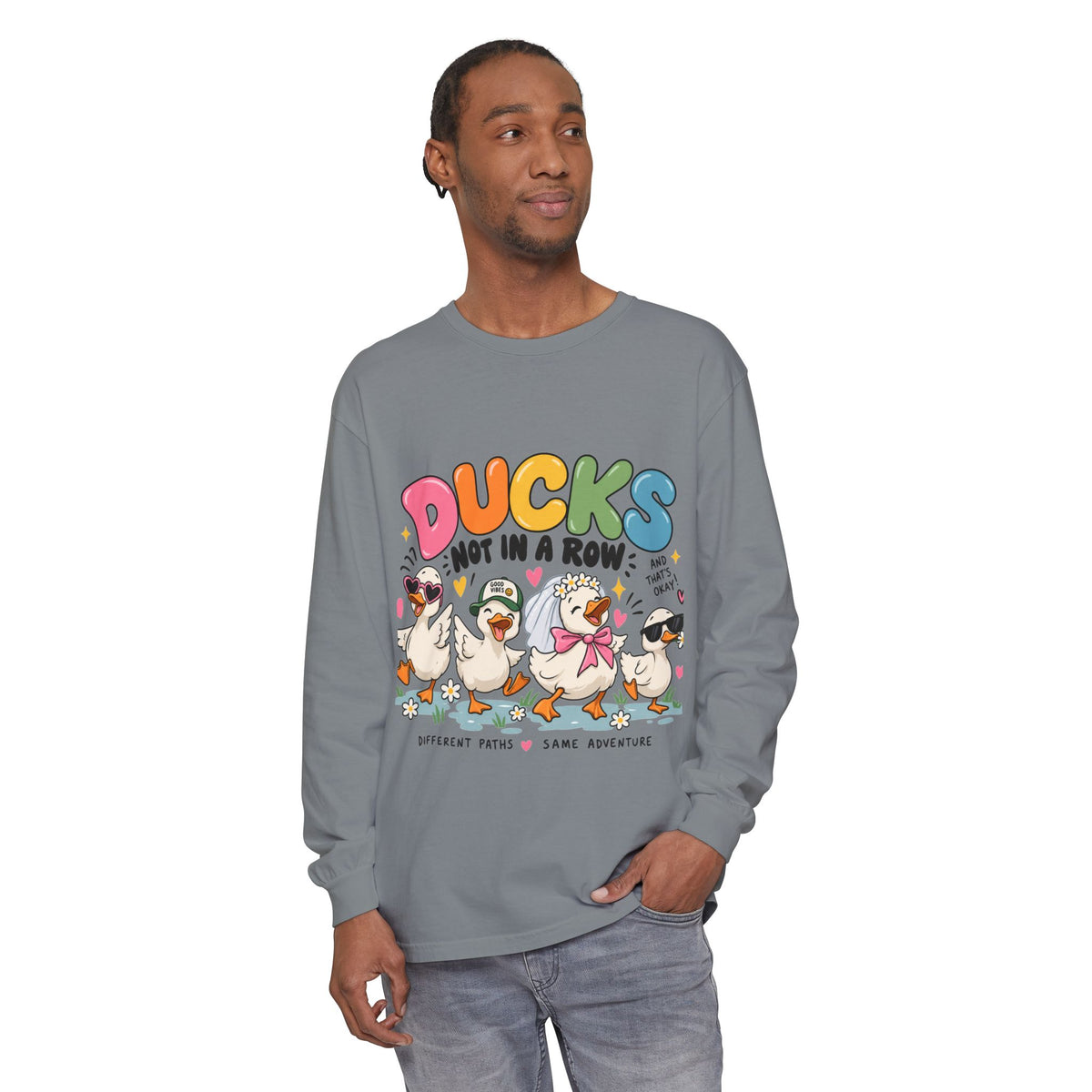 Unisex Garment-dyed Long Sleeve T-Shirt