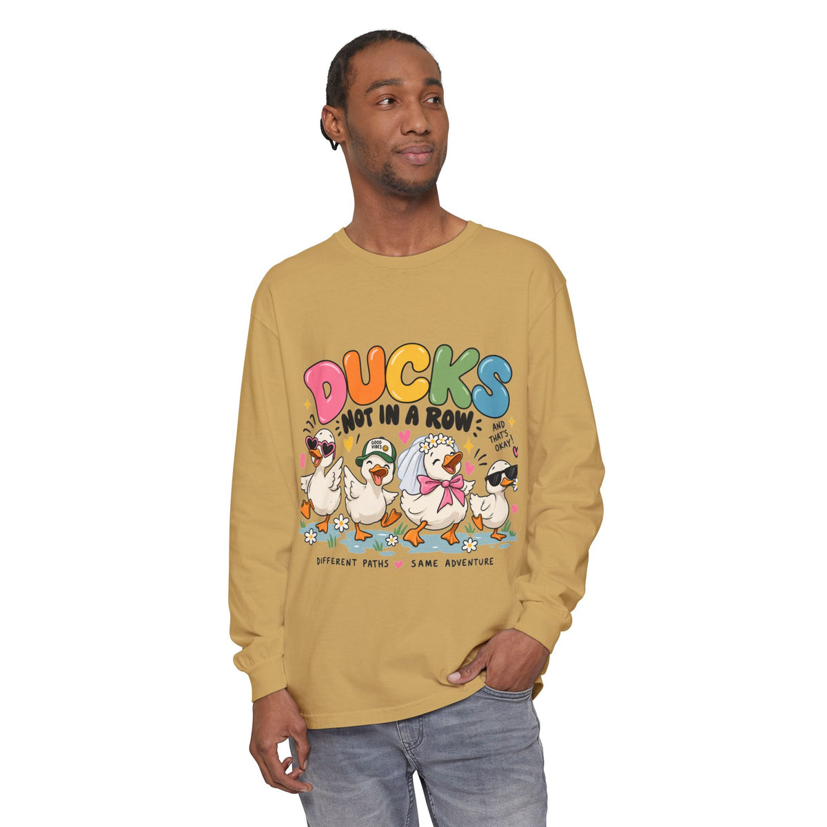 Unisex Garment-dyed Long Sleeve T-Shirt