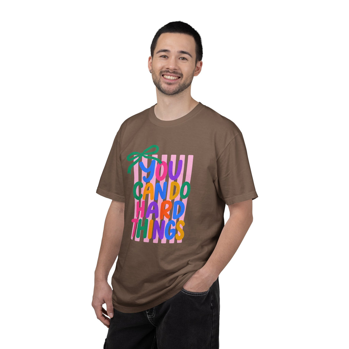 You Can Do Hard Things T-shirt | Colorful Motivational Typography