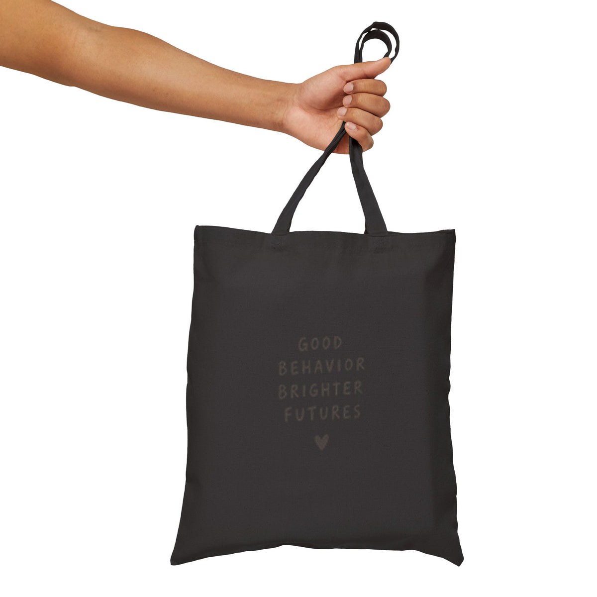 Good Behavior Brighter Futures tote bag | canvas school teacher tote