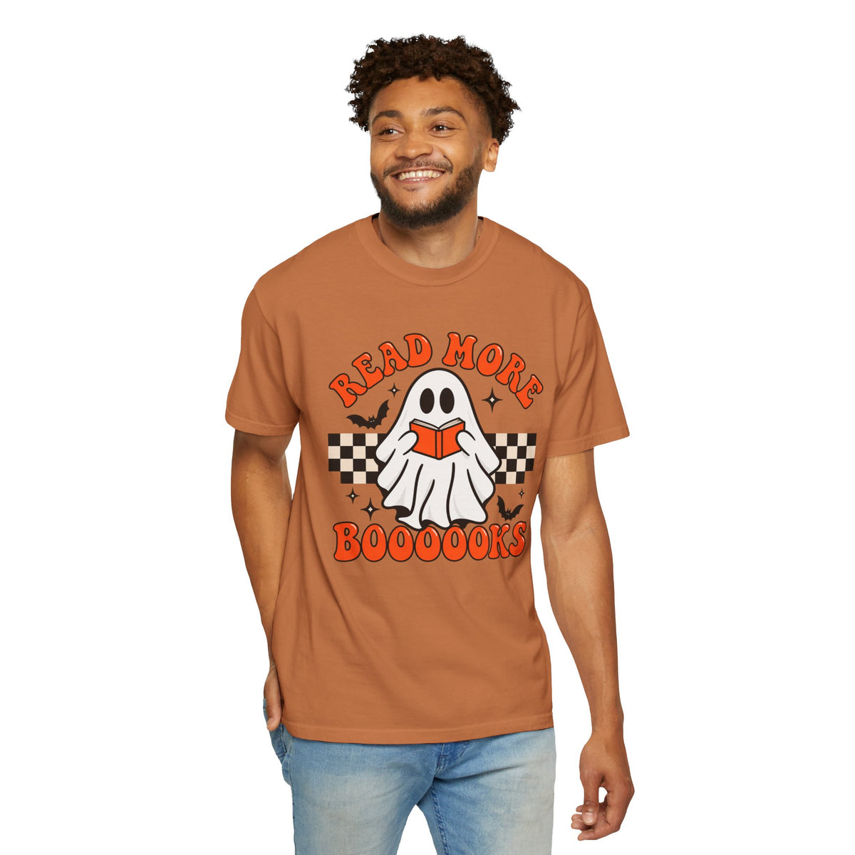 Read More Booooks ghost reading T-Shirt | Halloween book lover tee