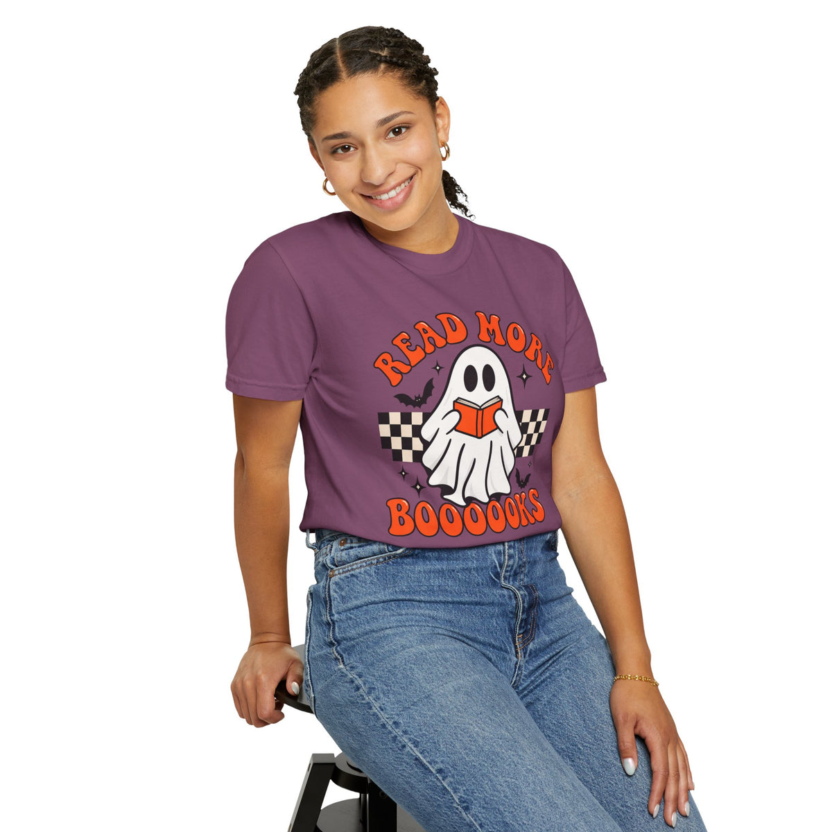 Read More Booooks ghost reading T-Shirt | Halloween book lover tee