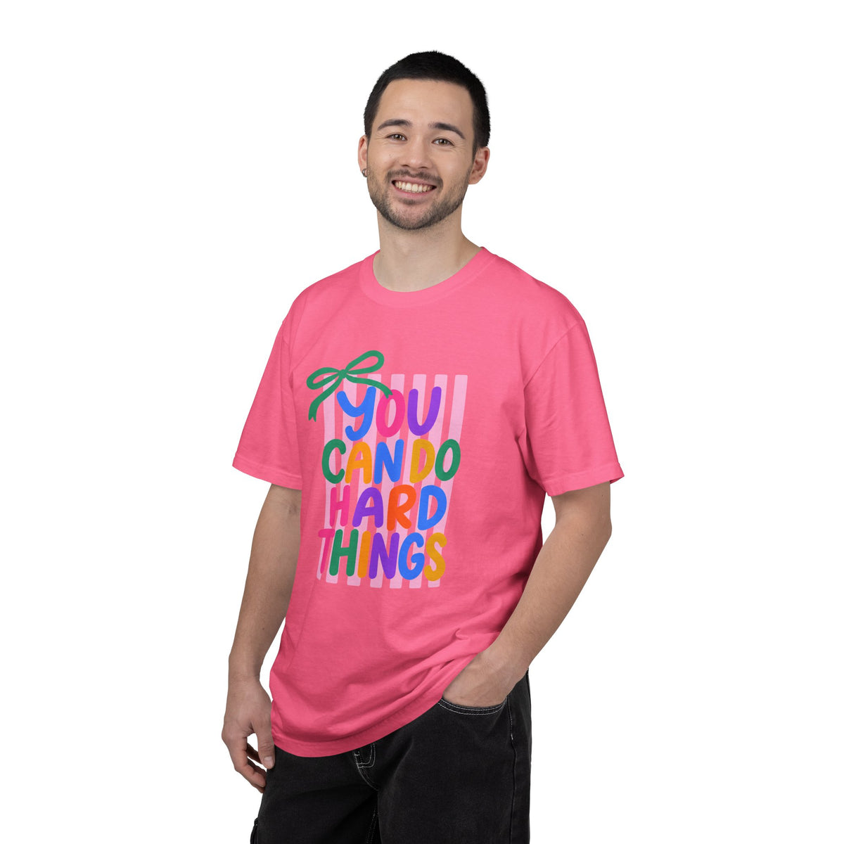 You Can Do Hard Things T-shirt | Colorful Motivational Typography