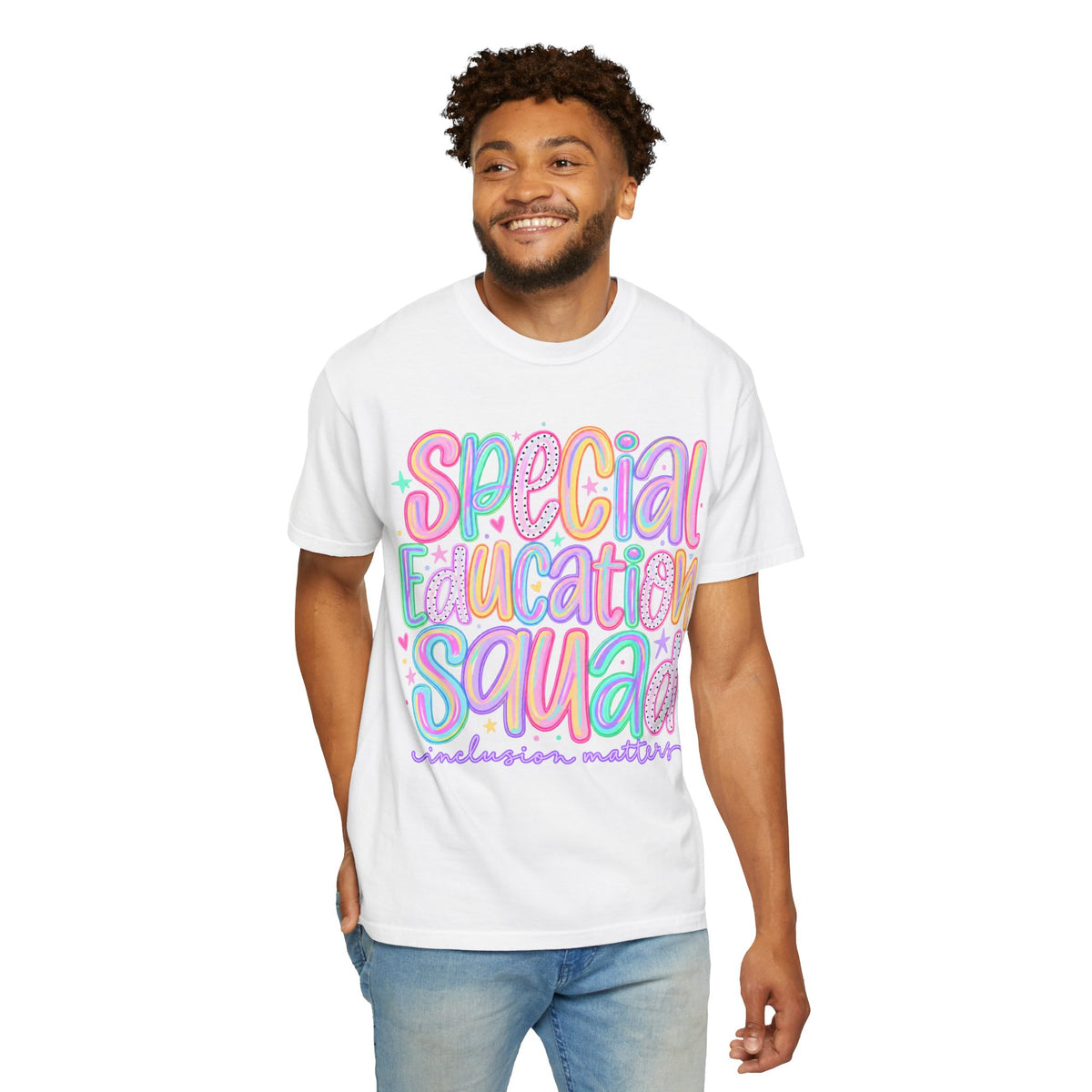 Special Education Squad T-Shirt | Inclusion Matters, Pastel Handlettering