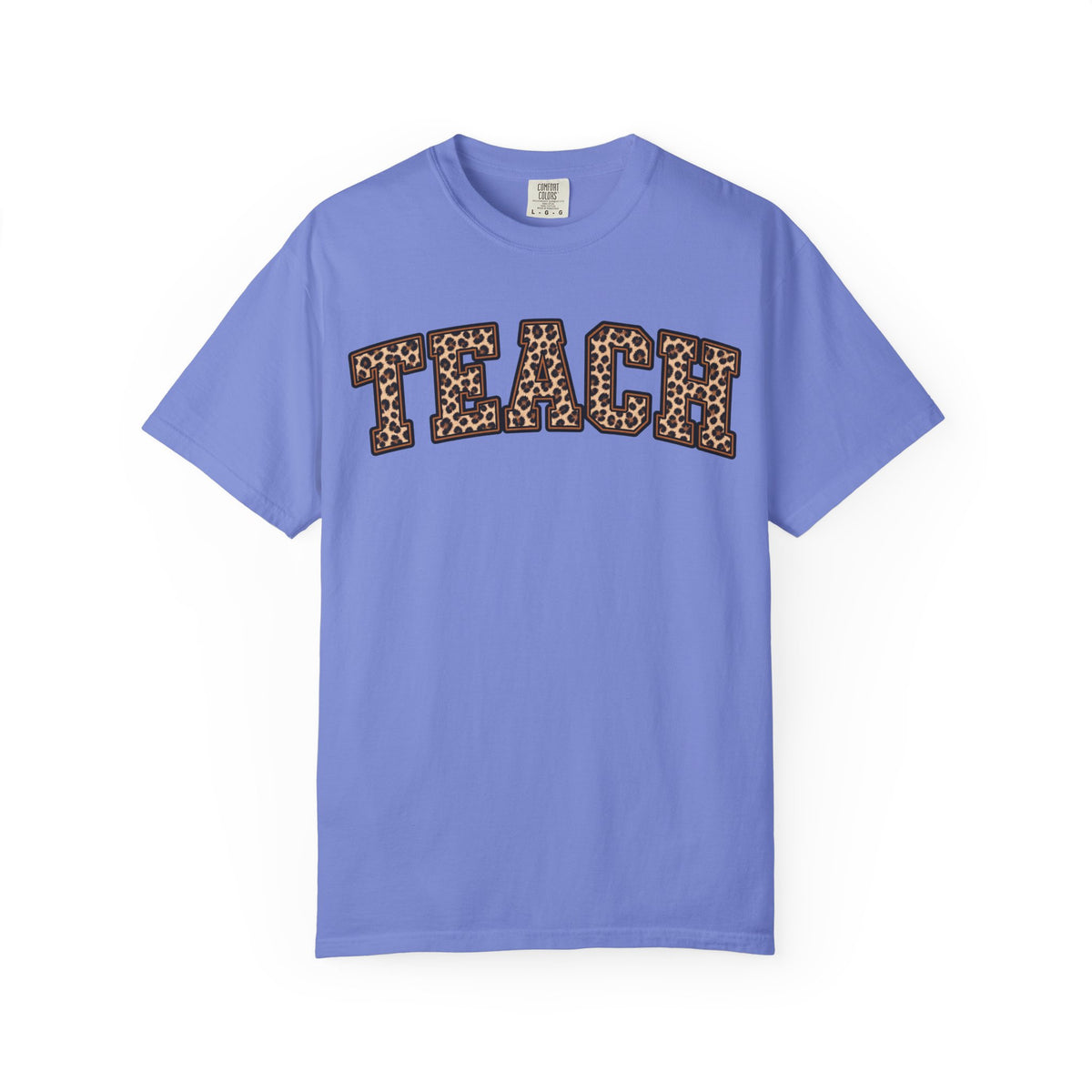 Leopard Print TEACH T-Shirt | Teacher Shirt, Animal Print Typography