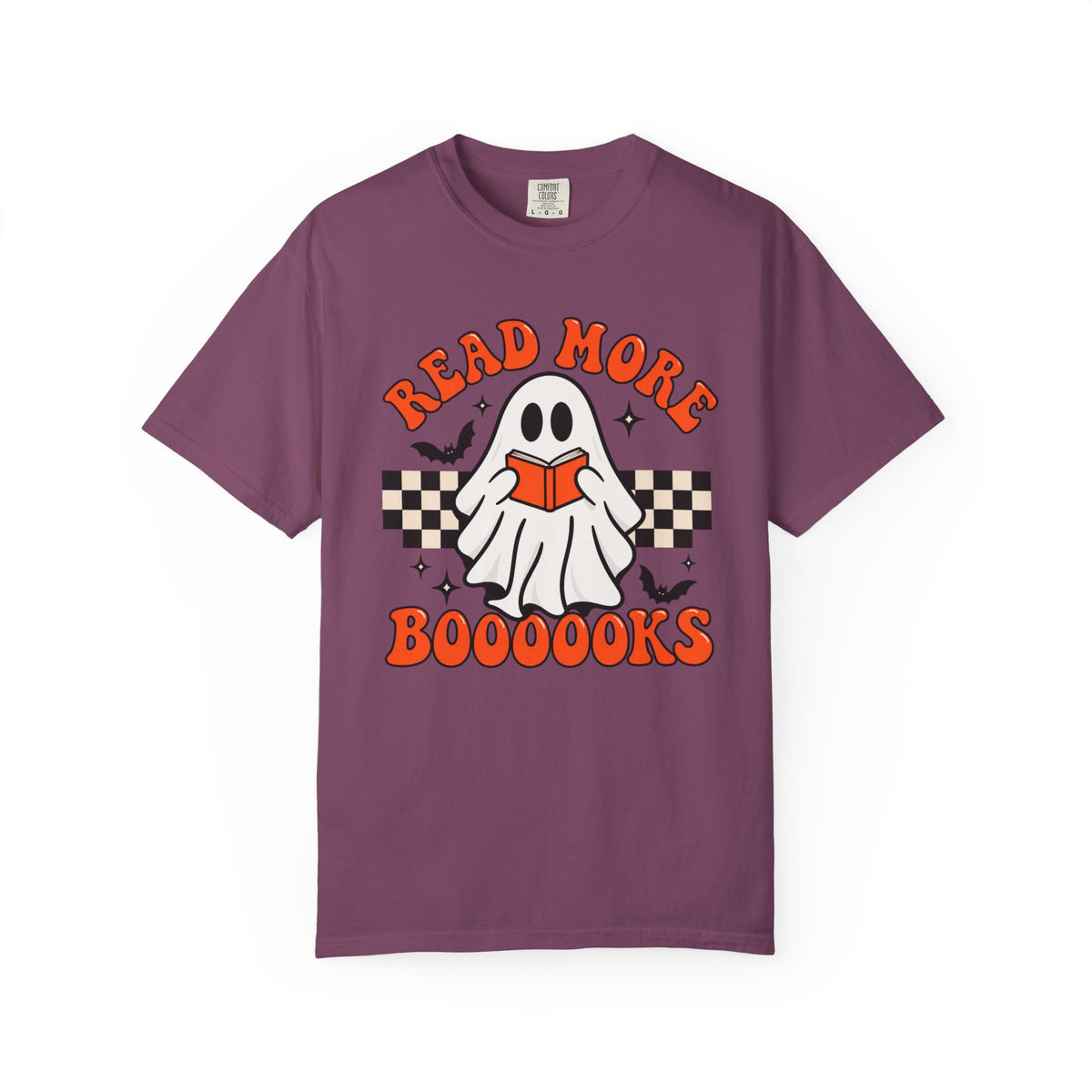 Read More Booooks ghost reading T-Shirt | Halloween book lover tee