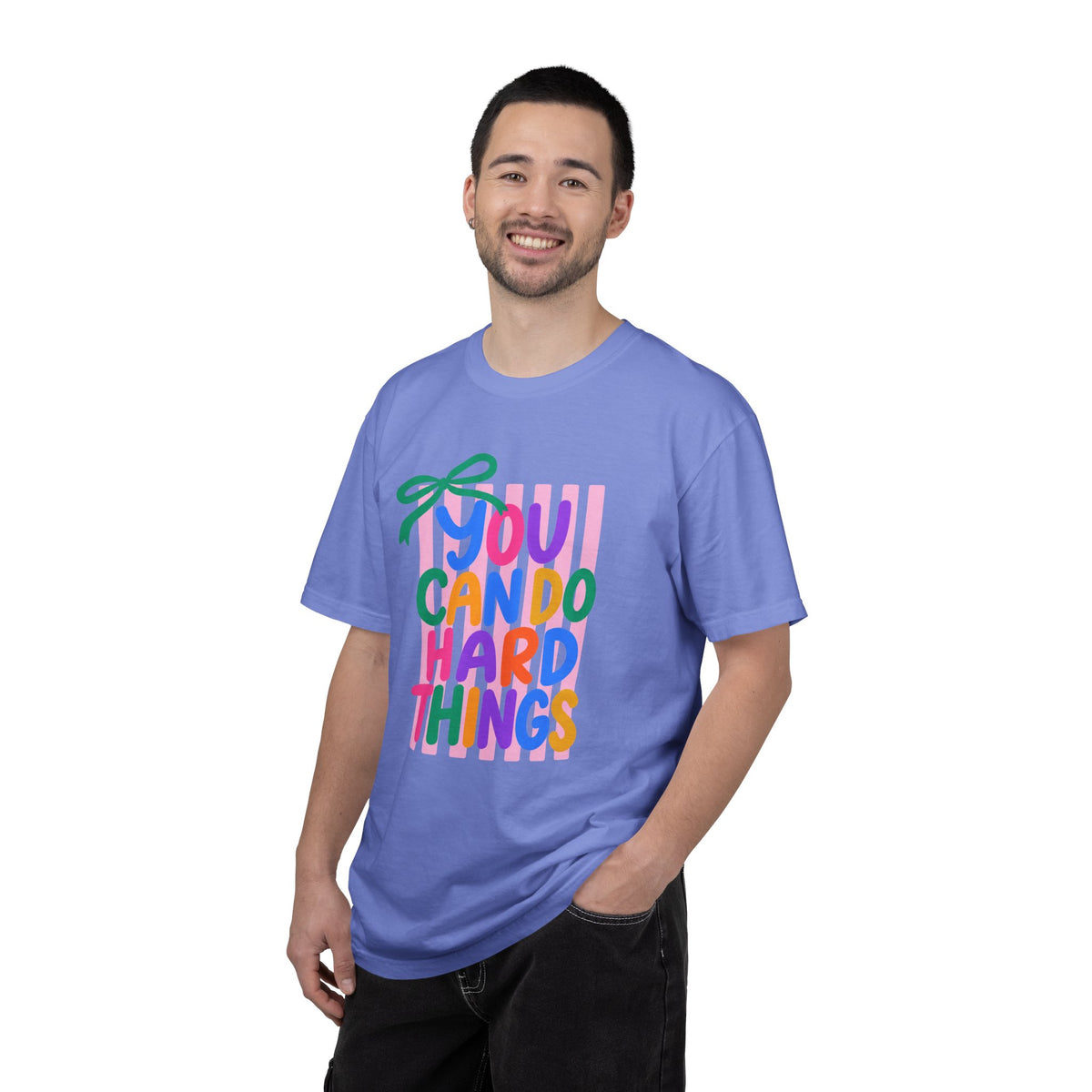 You Can Do Hard Things T-shirt | Colorful Motivational Typography
