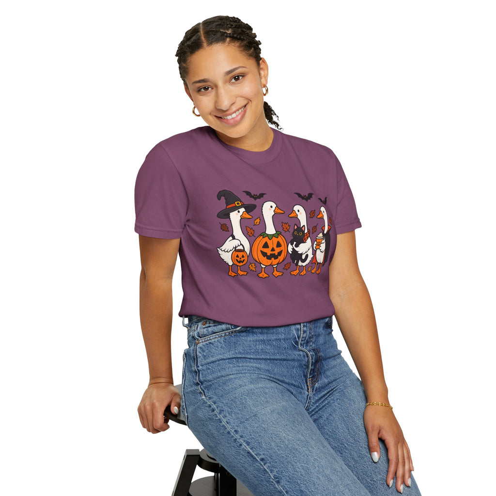 Halloween Ducks T-shirt | Geese in Costumes, Pumpkin Jack-O’-Lantern
