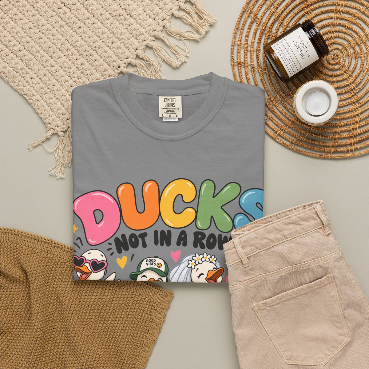 Ducks Not In A Row tee | Cute Duck Illustration T-Shirt, Different Paths Same Adventure