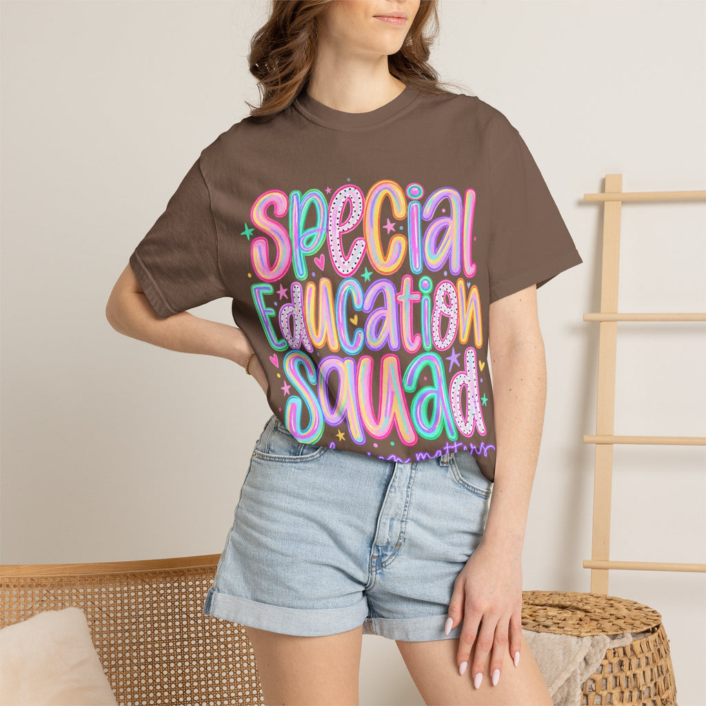 Special Education Squad T-Shirt | Inclusion Matters, Pastel Handlettering