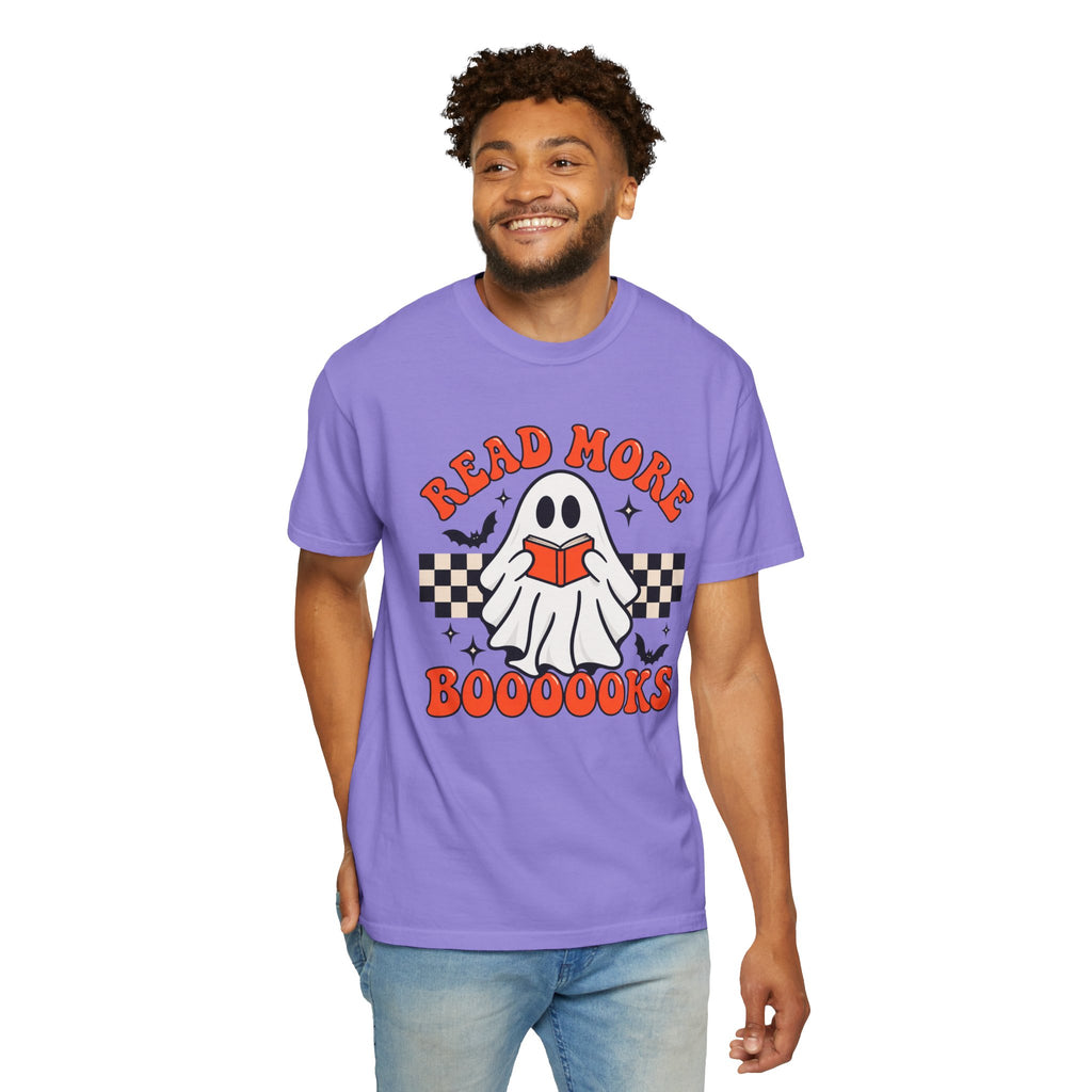 Read More Booooks ghost reading T-Shirt | Halloween book lover tee
