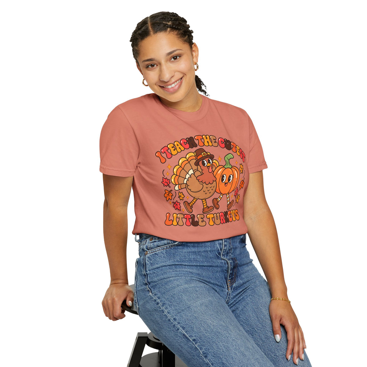 I Teach the Cutest Little Turkeys T-shirt | Thanksgiving Teacher Shirt