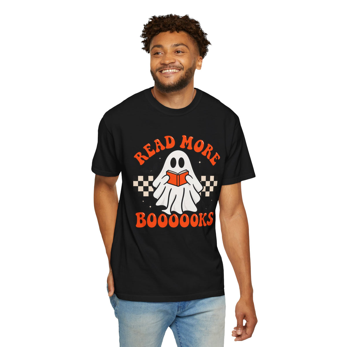 Read More Booooks ghost reading T-Shirt | Halloween book lover tee