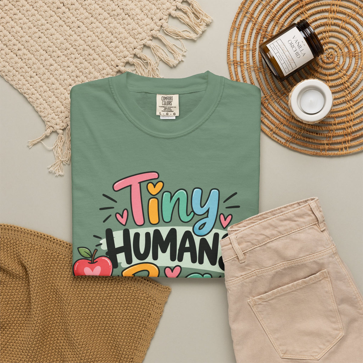 Tiny Humans Big Impact T-shirt | Teacher Kids Classroom Design