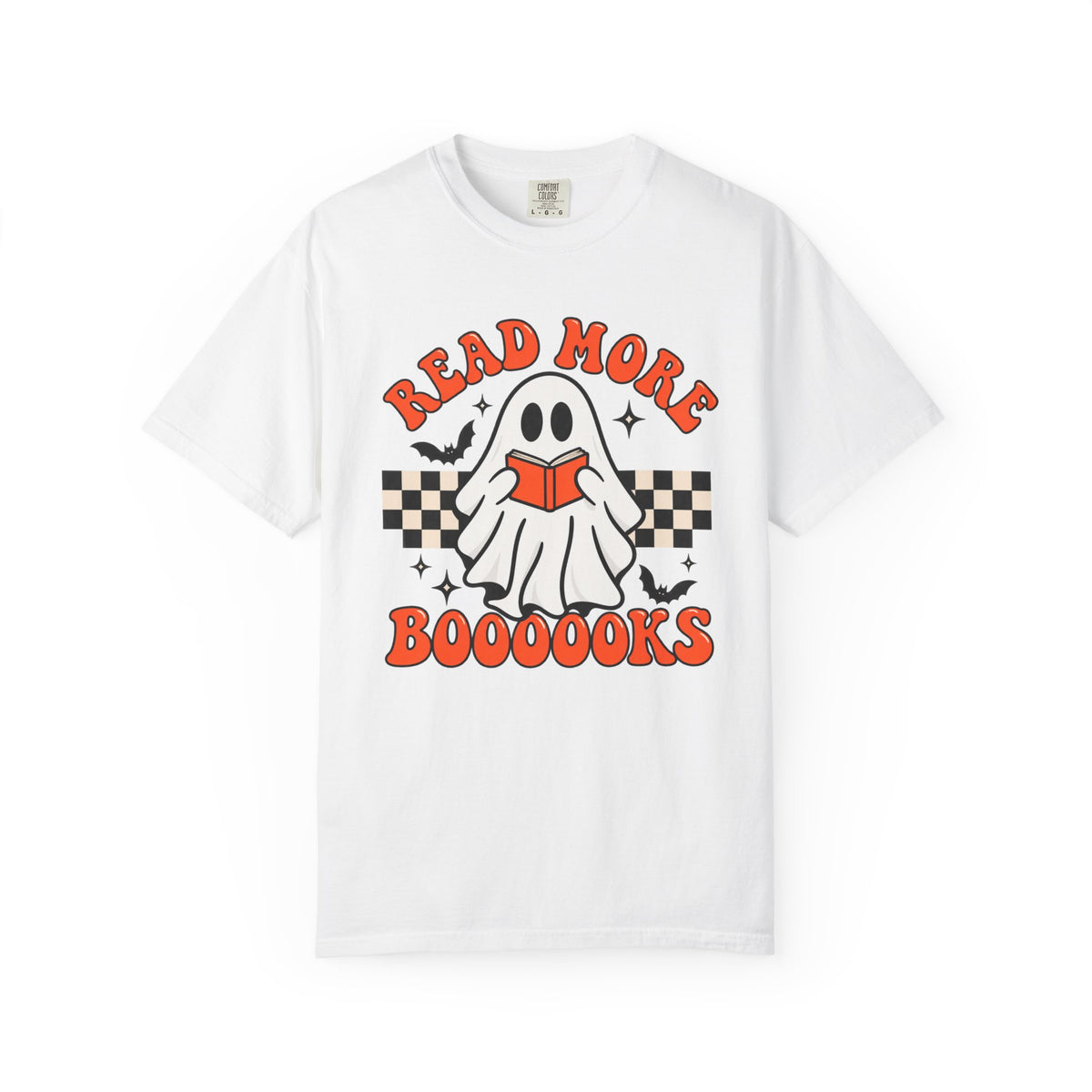 Read More Booooks ghost reading T-Shirt | Halloween book lover tee