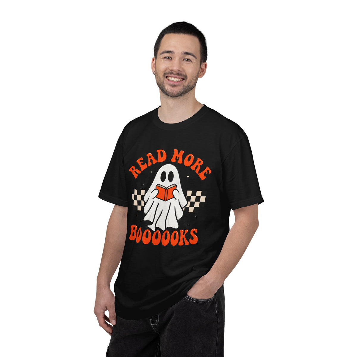 Read More Booooks ghost reading T-Shirt | Halloween book lover tee