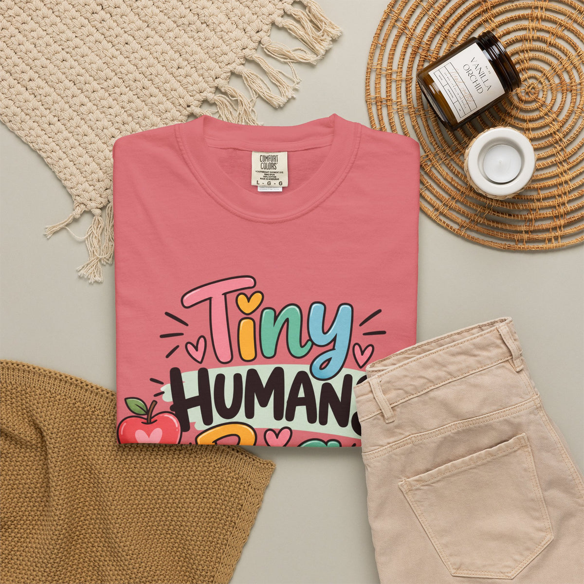 Tiny Humans Big Impact T-shirt | Teacher Kids Classroom Design