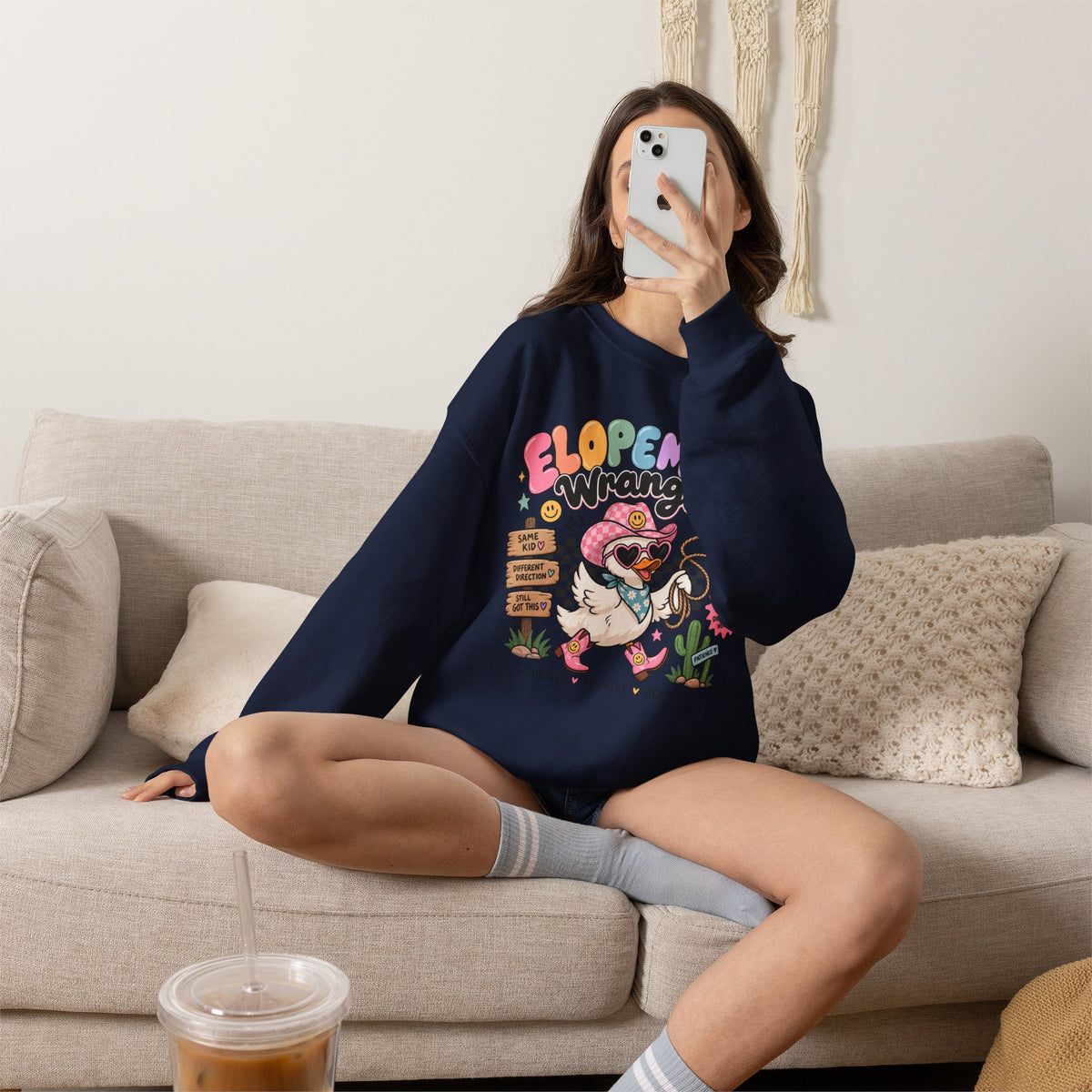 Elopement Wrangler sweatshirt | Cute Western Elopement Graphic Crewneck