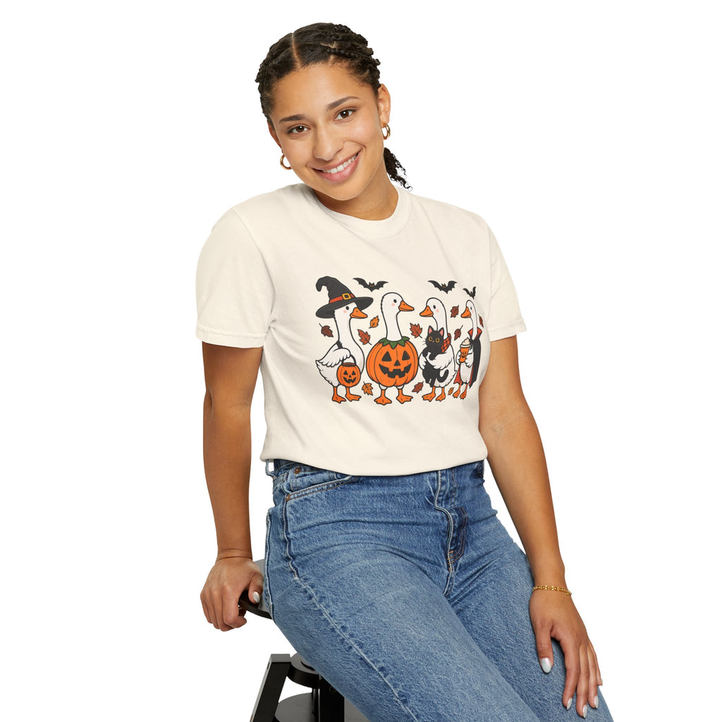 Halloween Ducks T-shirt | Geese in Costumes, Pumpkin Jack-O’-Lantern