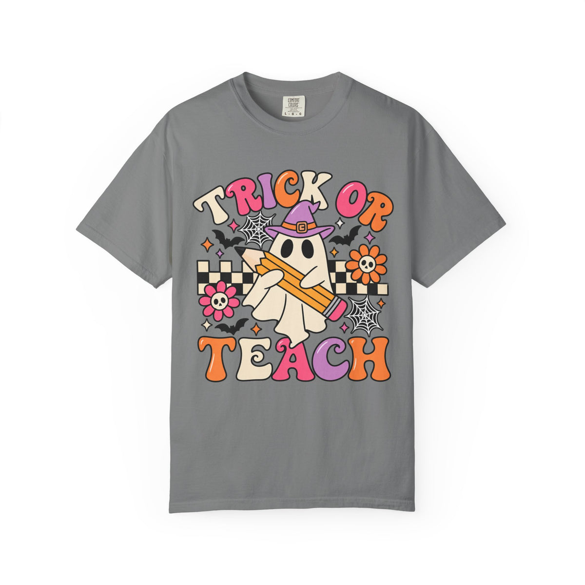 Trick or Teach ghost Halloween T-Shirt | Teacher Halloween shirt