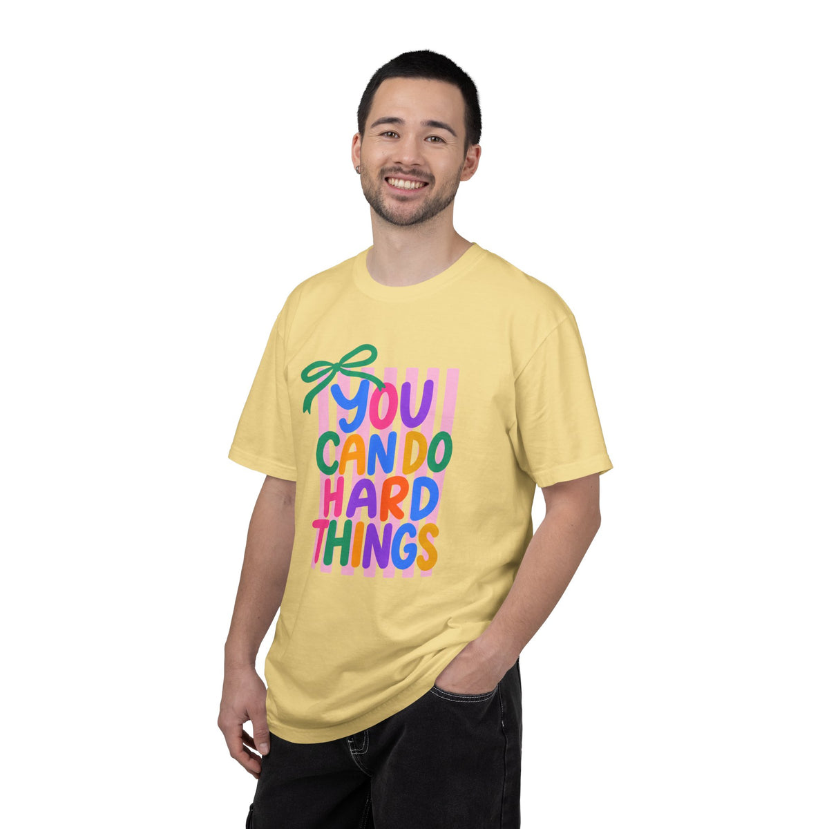 You Can Do Hard Things T-shirt | Colorful Motivational Typography