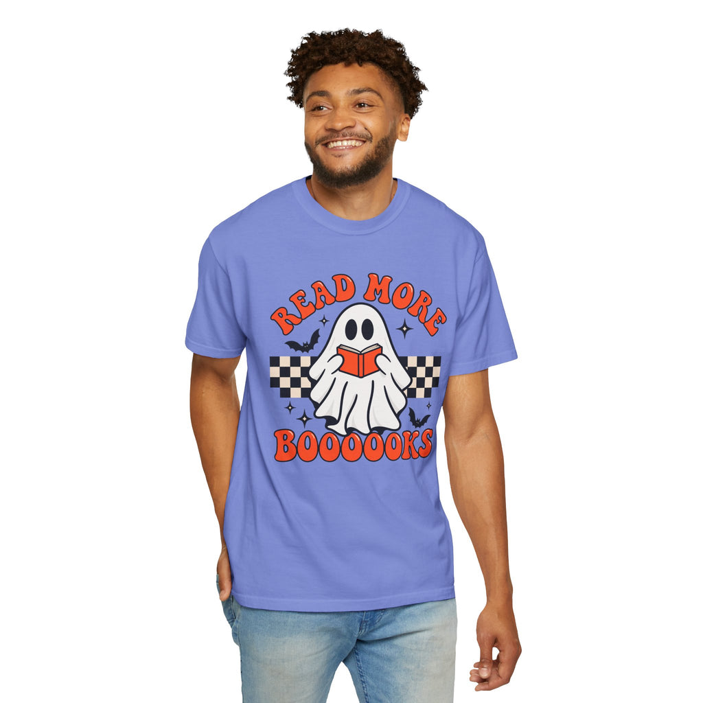 Read More Booooks ghost reading T-Shirt | Halloween book lover tee
