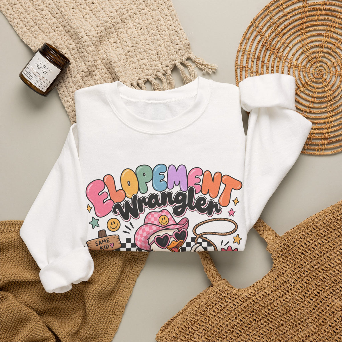 Elopement Wrangler sweatshirt | Cute Western Elopement Graphic Crewneck