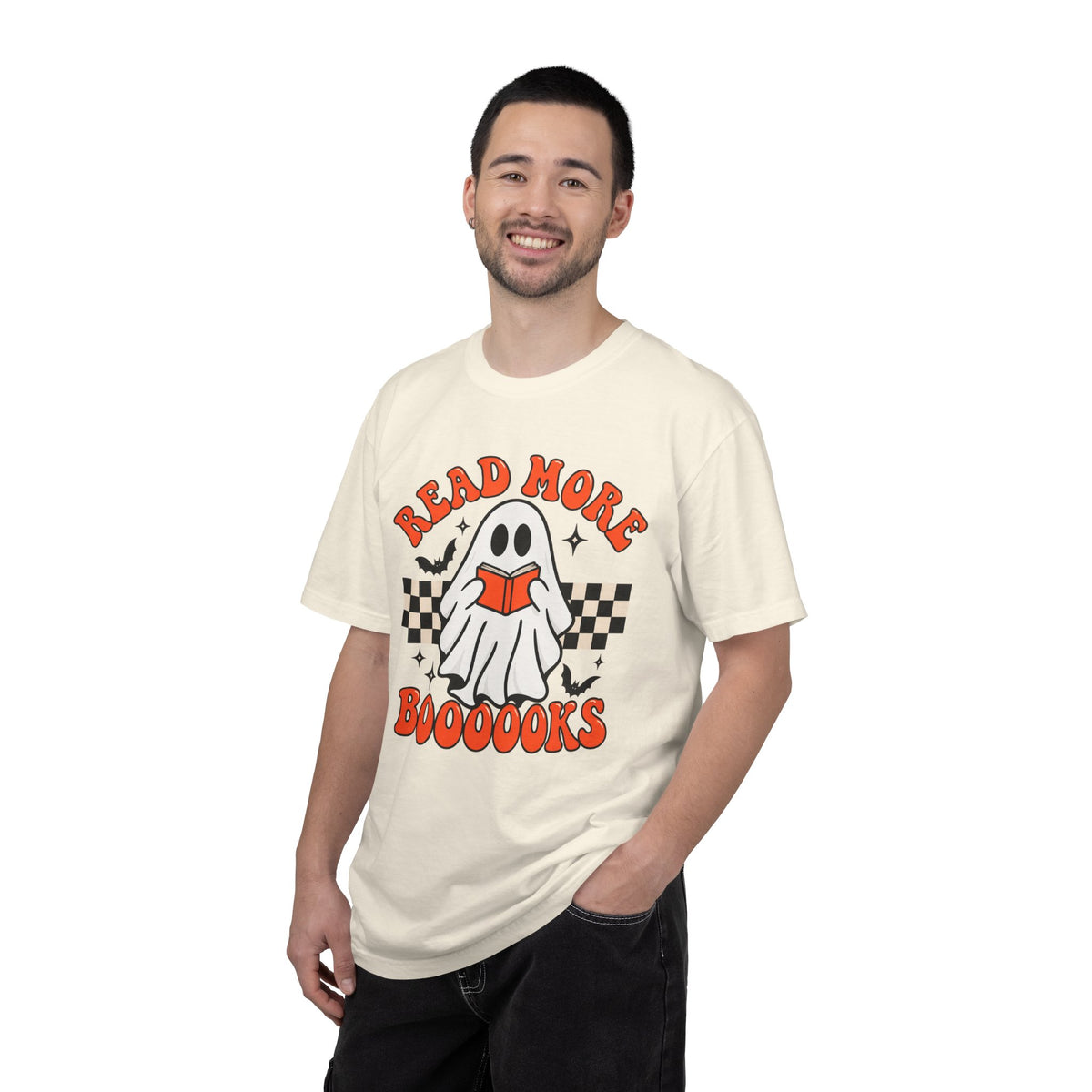 Read More Booooks ghost reading T-Shirt | Halloween book lover tee