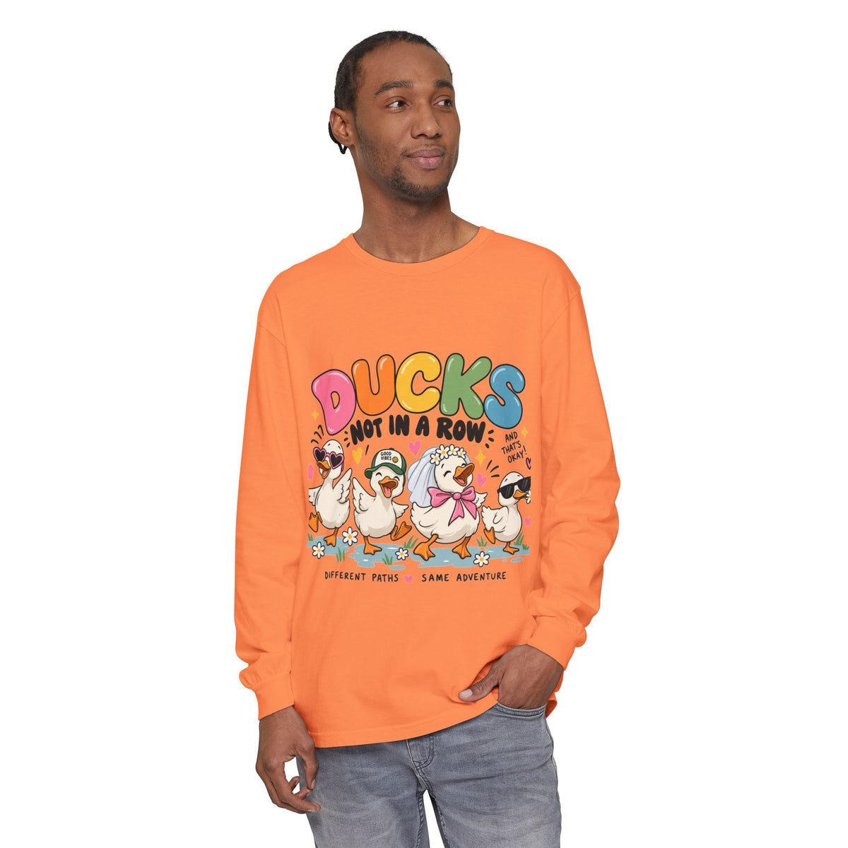 Unisex Garment-dyed Long Sleeve T-Shirt