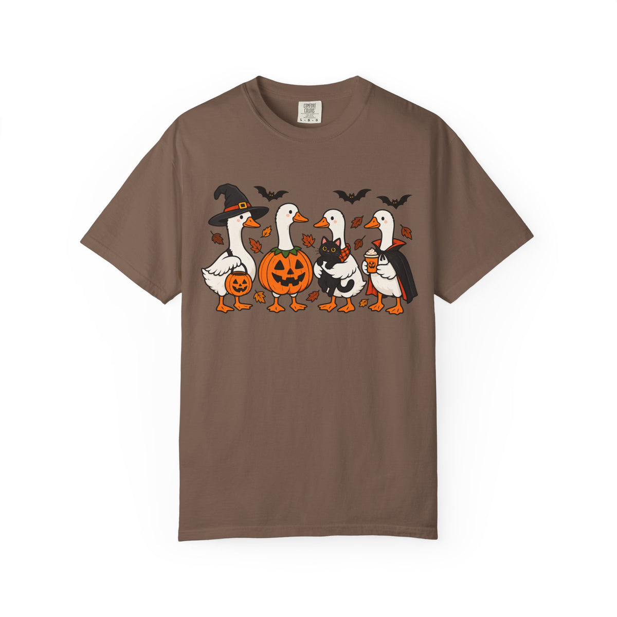 Halloween Ducks T-shirt | Geese in Costumes, Pumpkin Jack-O’-Lantern