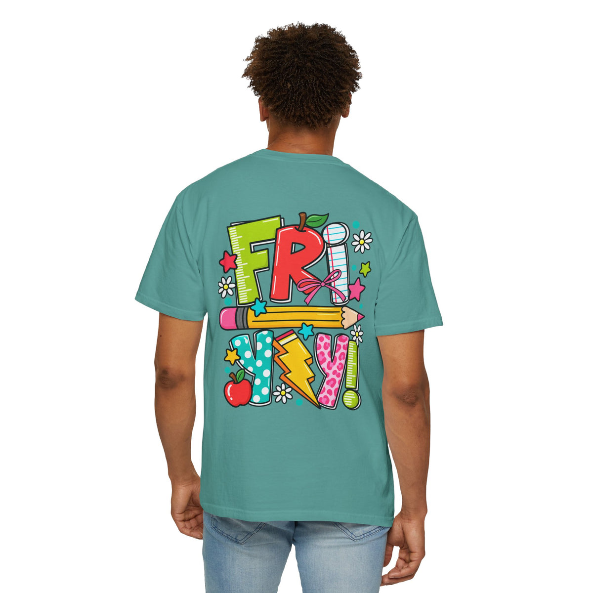 Happy Fri-yay Colorful Graphic T-shirt | Cute Friday Celebration Tee