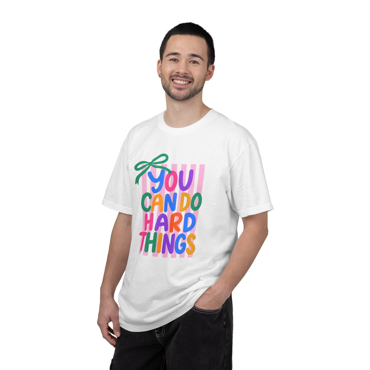 You Can Do Hard Things T-shirt | Colorful Motivational Typography