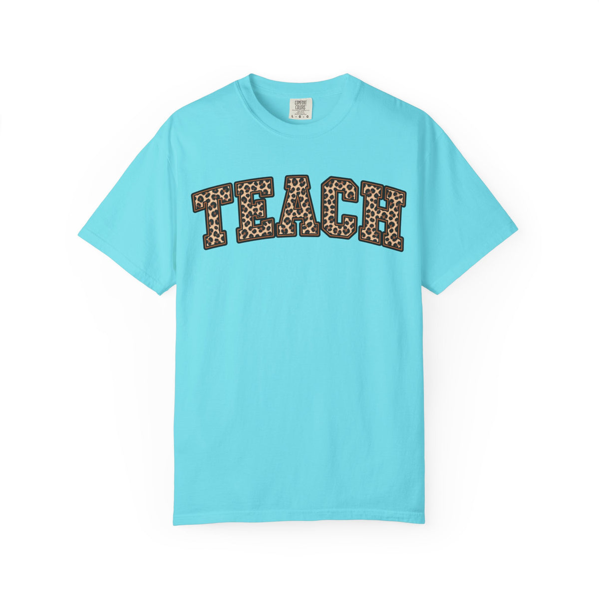 Leopard Print TEACH T-Shirt | Teacher Shirt, Animal Print Typography