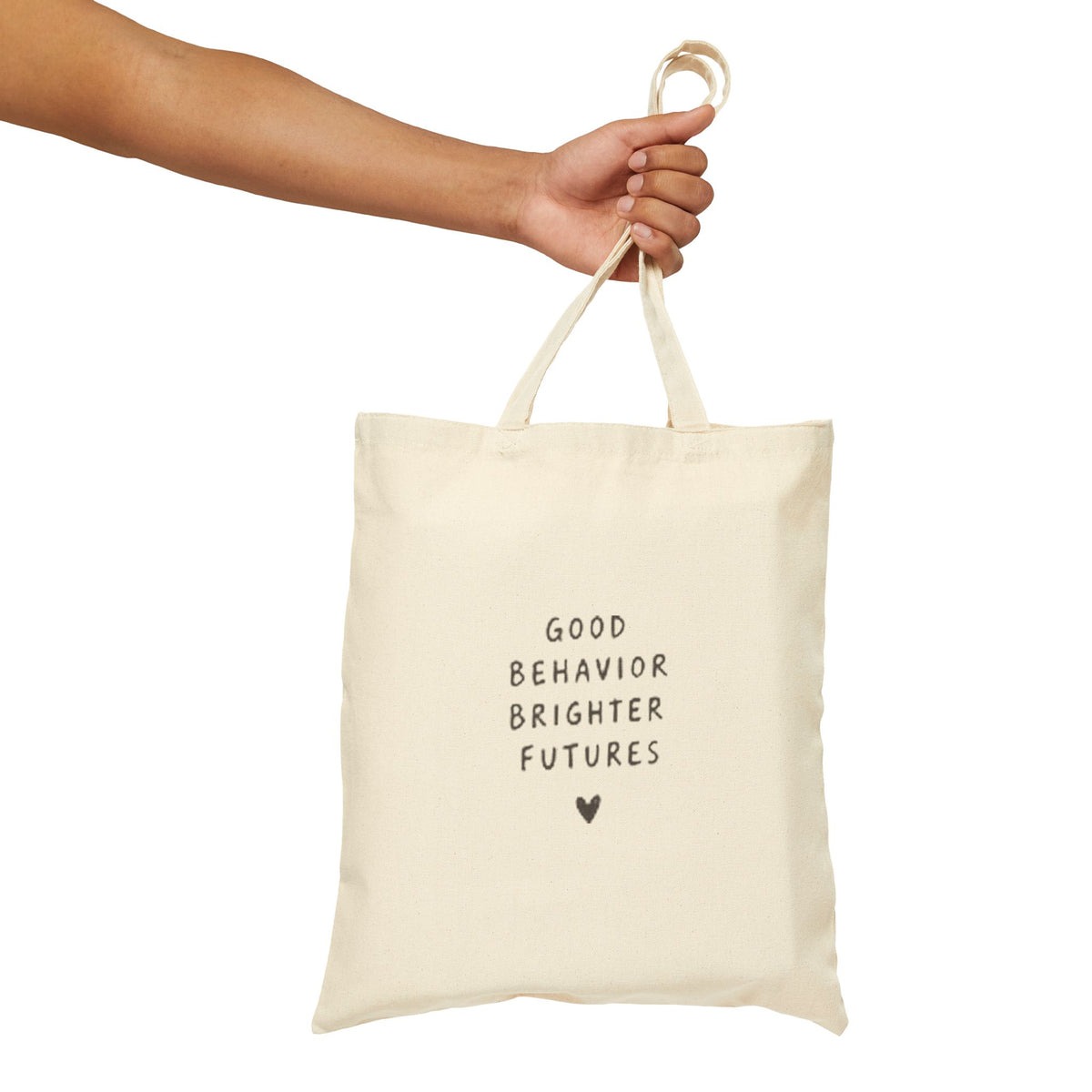 Good Behavior Brighter Futures tote bag | canvas school teacher tote