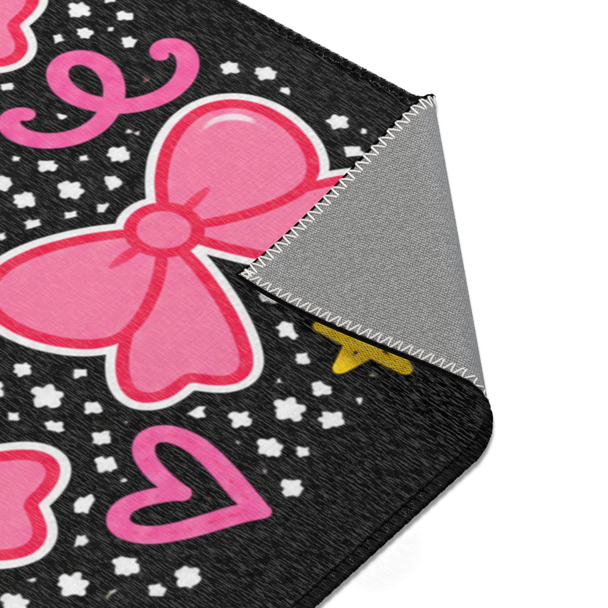 Learning Looks Good On Us Area Rug | Pink Bows, Stars, Classroom Decor