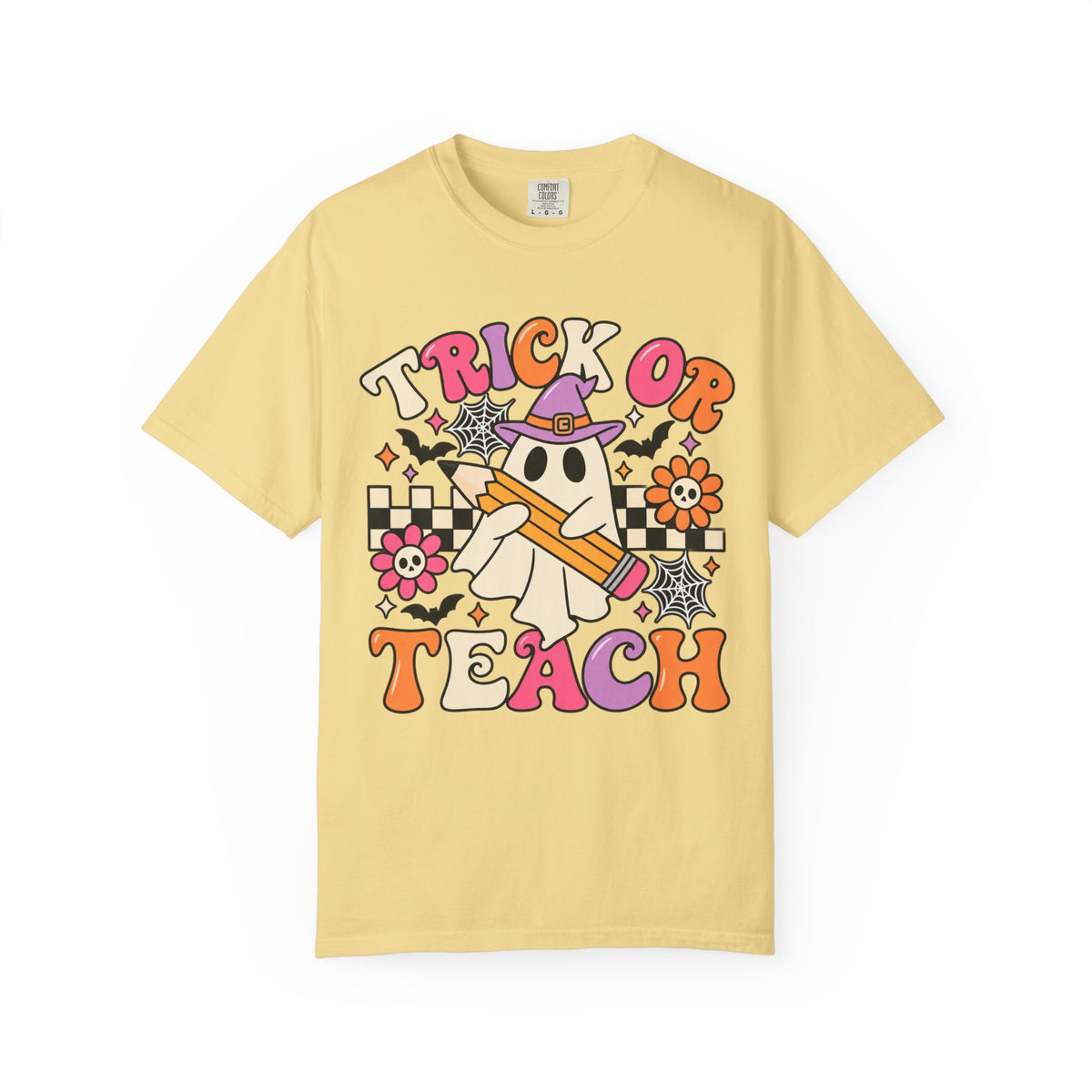 Trick or Teach ghost Halloween T-Shirt | Teacher Halloween shirt