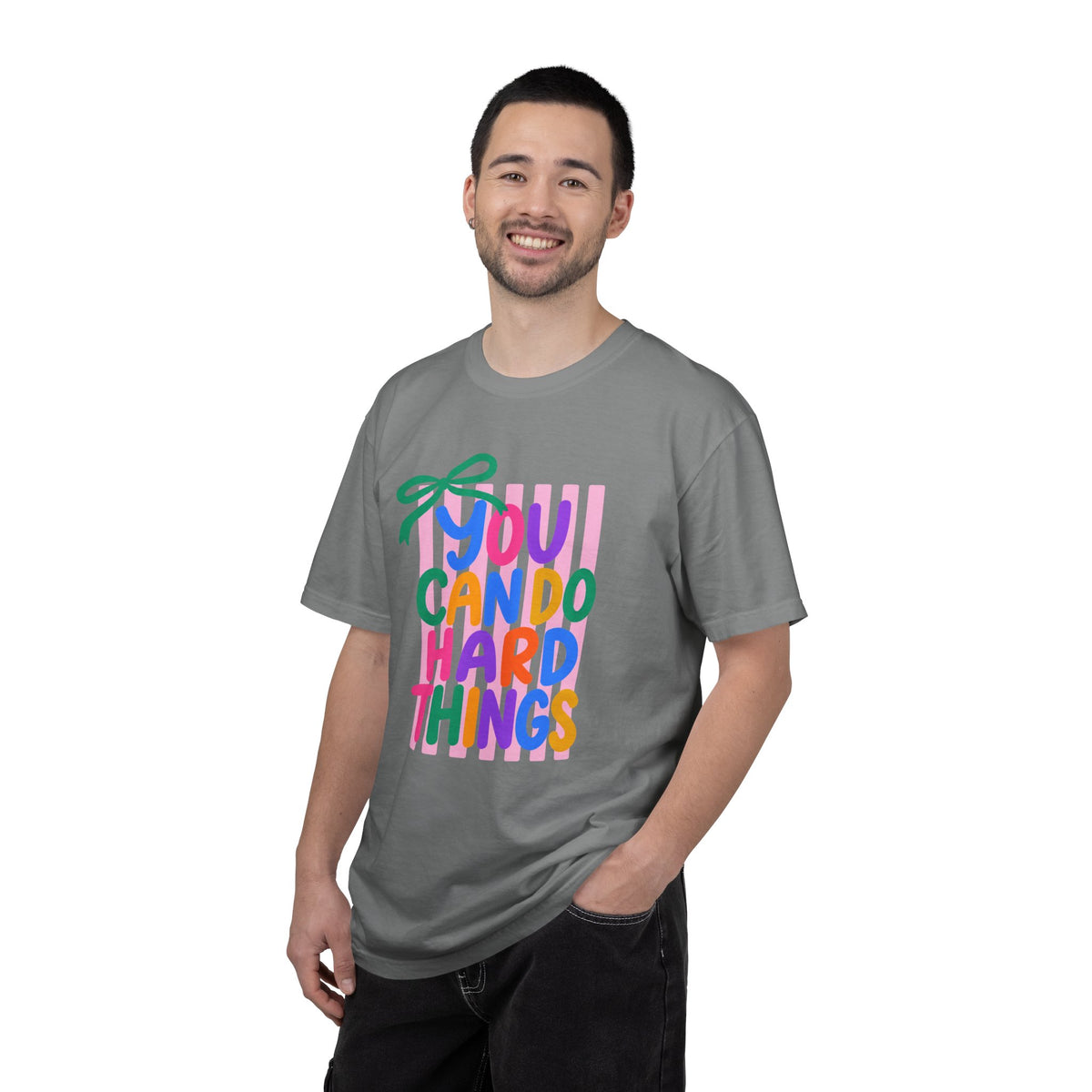 You Can Do Hard Things T-shirt | Colorful Motivational Typography