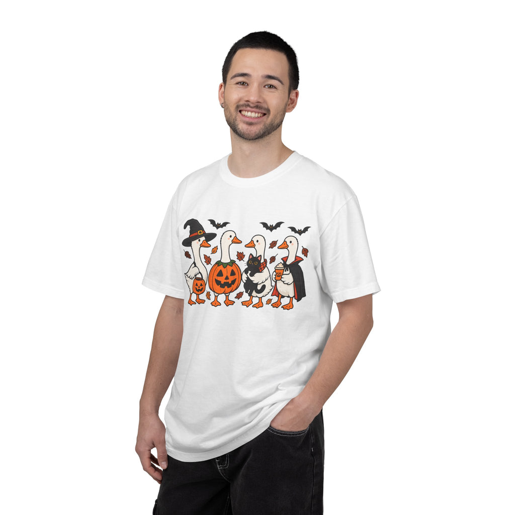 Halloween Ducks T-shirt | Geese in Costumes, Pumpkin Jack-O’-Lantern