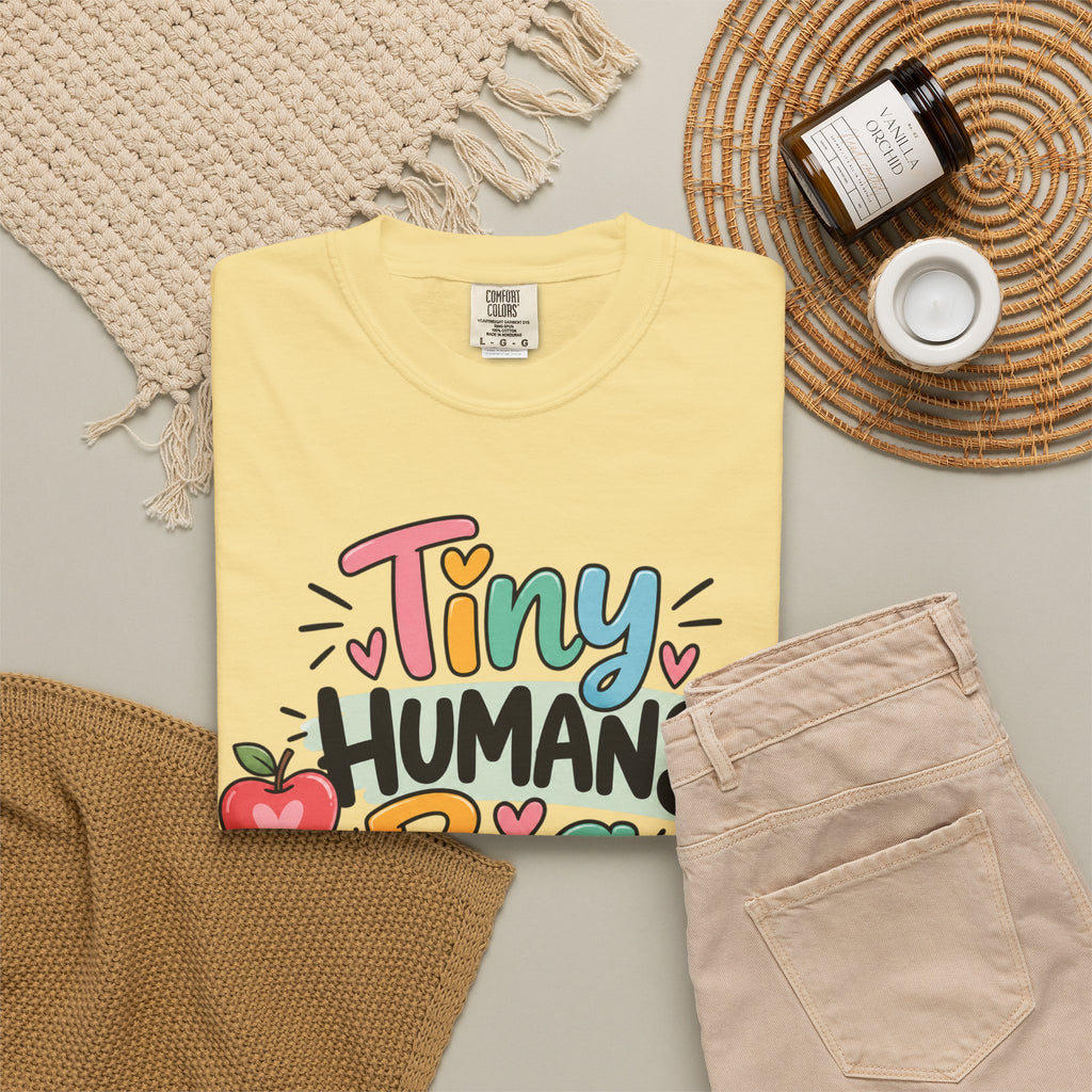 Tiny Humans Big Impact T-shirt | Teacher Kids Classroom Design
