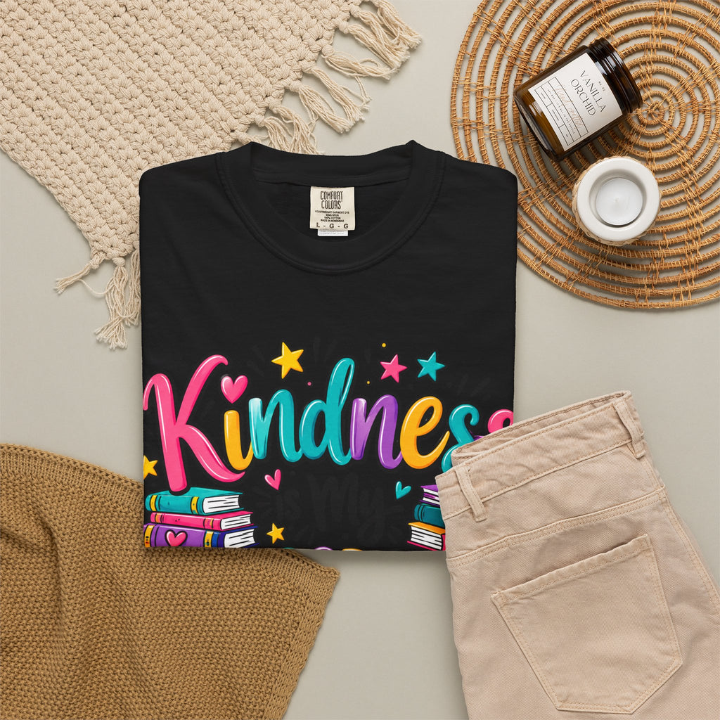 Kindness is My Classroom Superpower T-shirt | Teacher Typography Tee