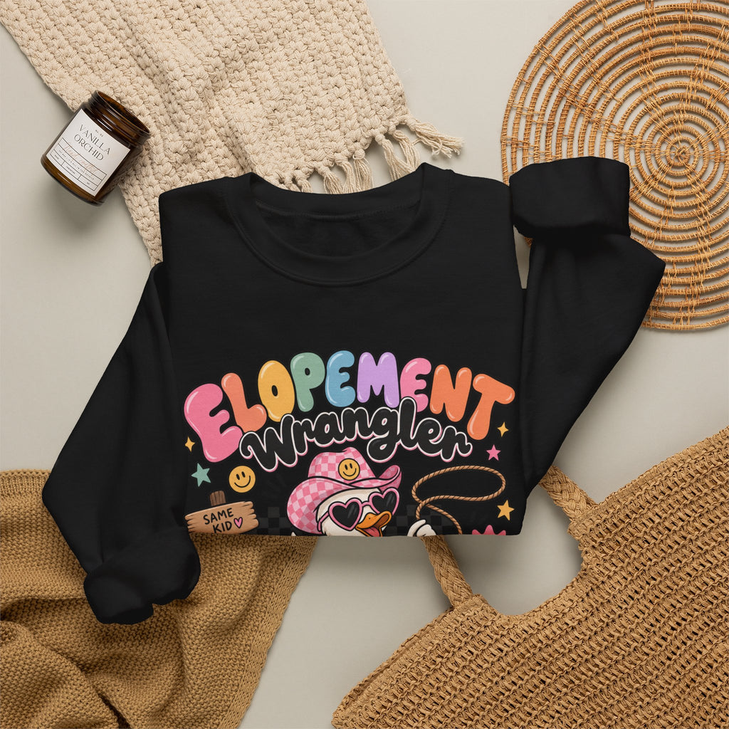 Elopement Wrangler sweatshirt | Cute Western Elopement Graphic Crewneck