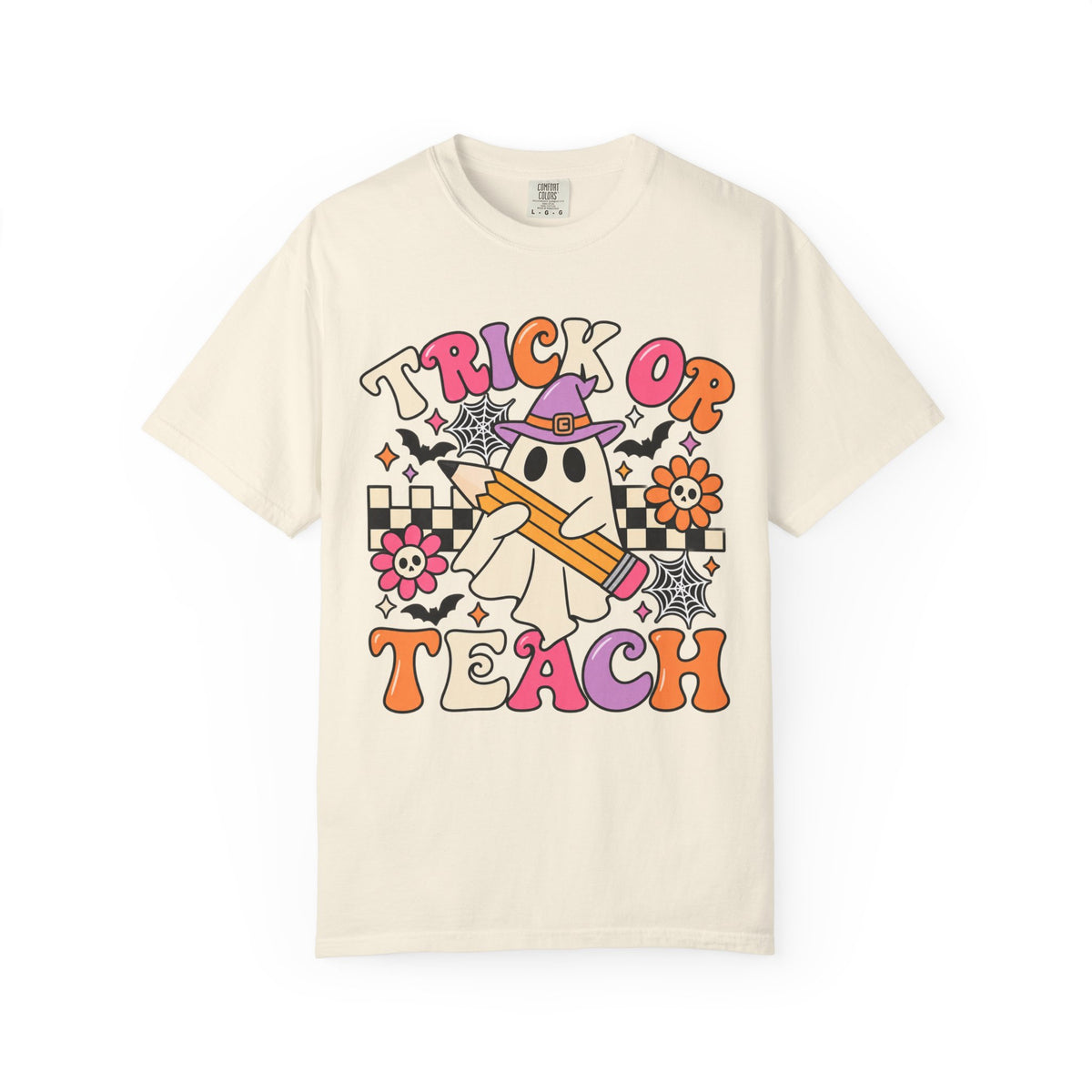 Trick or Teach ghost Halloween T-Shirt | Teacher Halloween shirt