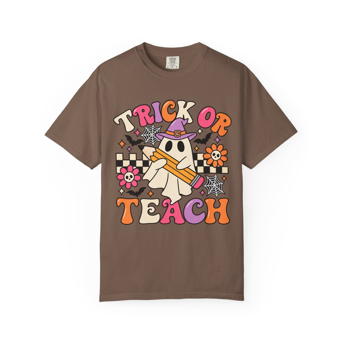 Trick or Teach ghost Halloween T-Shirt | Teacher Halloween shirt