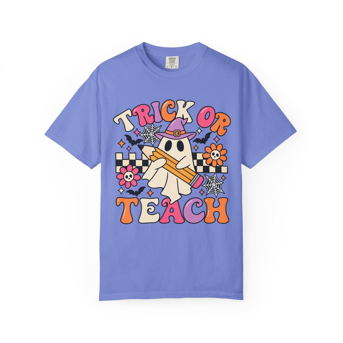 Trick or Teach ghost Halloween T-Shirt | Teacher Halloween shirt