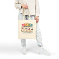 Ducks Not In A Row Tote Bag | Cartoon Ducks Canvas Tote