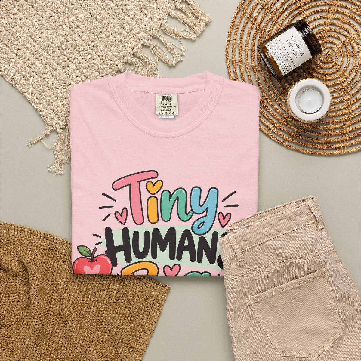 Tiny Humans Big Impact T-shirt | Teacher Kids Classroom Design