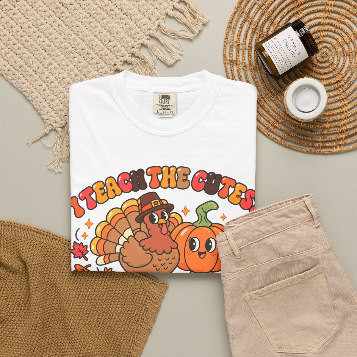 I Teach the Cutest Little Turkeys T-shirt | Thanksgiving Teacher Shirt