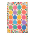 Colorful Rainbow Dots Playful Pattern Area Rug | Kids Nursery Decor