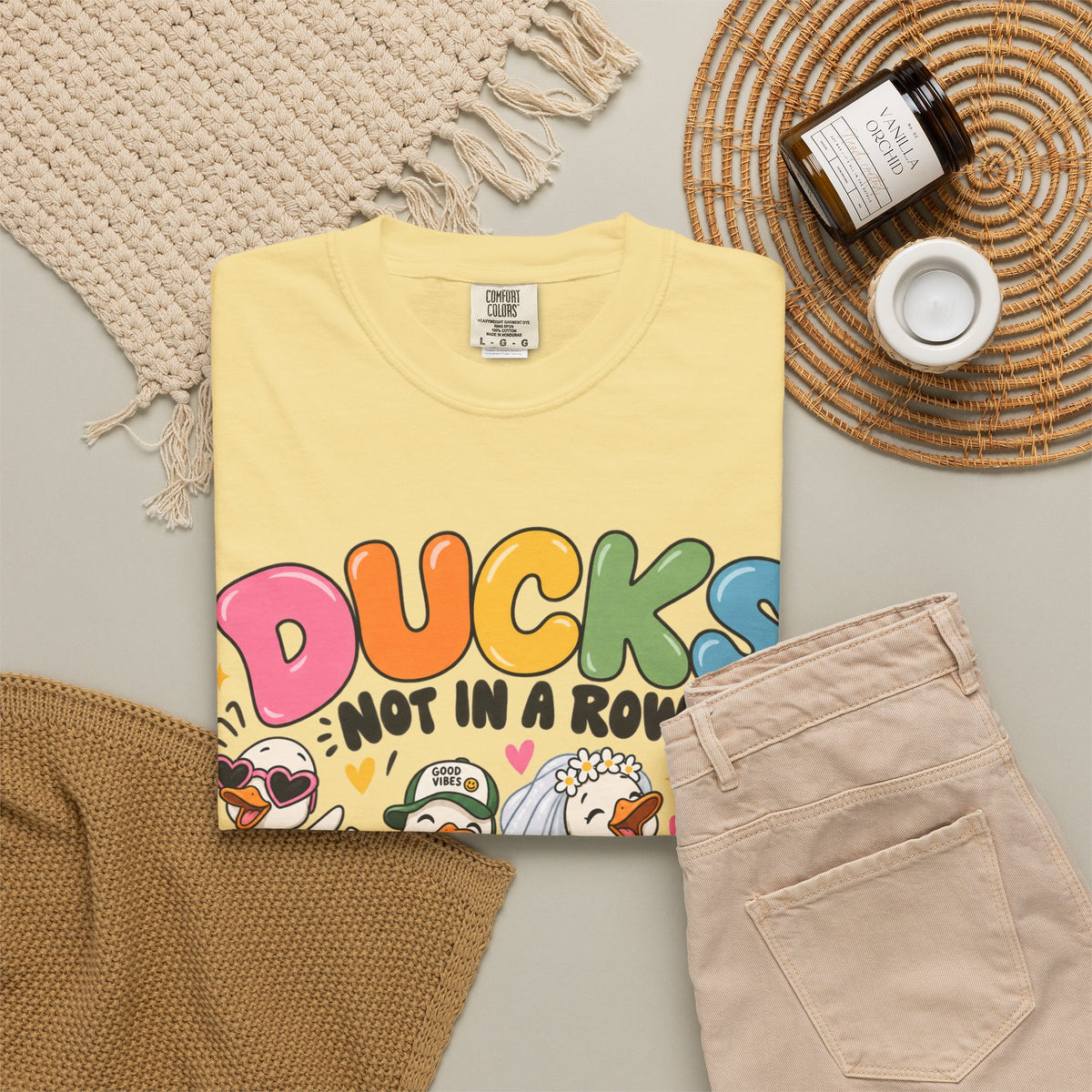 Ducks Not In A Row tee | Cute Duck Illustration T-Shirt, Different Paths Same Adventure